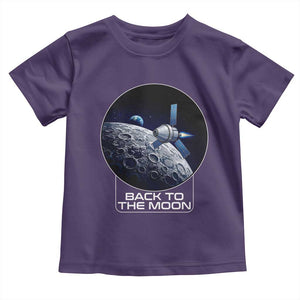 Back To The Moon Toddler T Shirt Lunar Mission Astronaut Space Lover TS12 Purple Print Your Wear