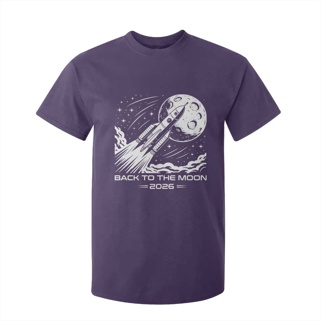 Back To The Moon T Shirt For Kid Space Exploration Moon Journey 2026 TS12 Purple Print Your Wear