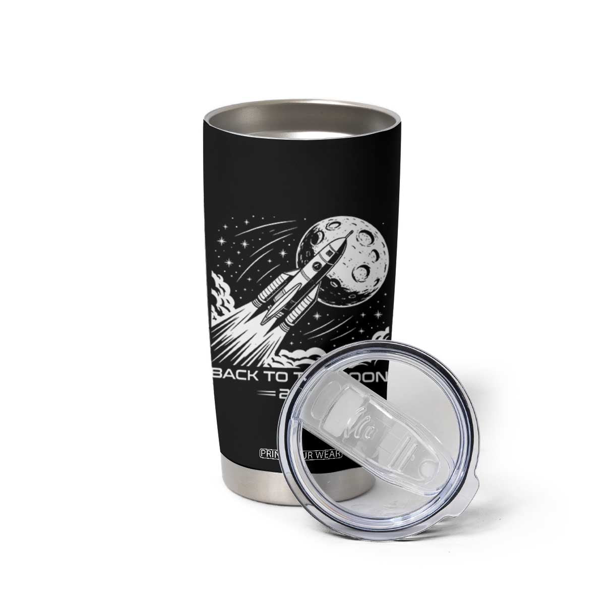 Back To The Moon Tumbler Cup Space Exploration Moon Journey 2026 TS12 Print Your Wear