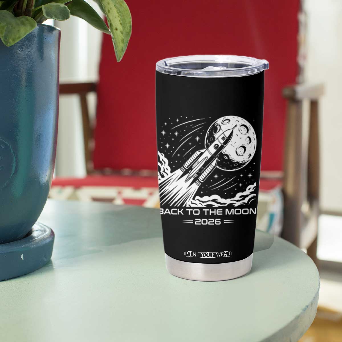 Back To The Moon Tumbler Cup Space Exploration Moon Journey 2026 TS12 Print Your Wear