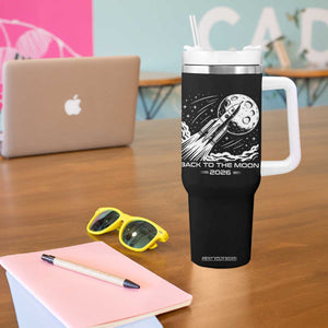 Back To The Moon Tumbler With Handle Space Exploration Moon Journey 2026 TS12 Print Your Wear