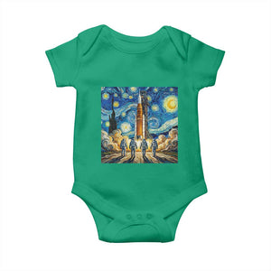 Lunar Mission Astronaut Starry Night Baby Onesie Space Lover Gift TS12 Irish Green Print Your Wear