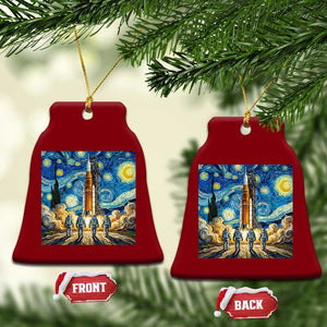 Lunar Mission Astronaut Starry Night Ceramic Ornament Space Lover Gift TS12 Print Your Wear