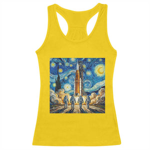 Lunar Mission Astronaut Starry Night Racerback Tank Top Space Lover Gift TS12 Daisy Print Your Wear