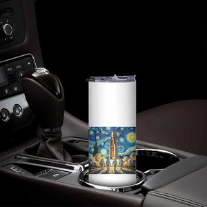 Lunar Mission Astronaut Starry Night Skinny Tumbler Space Lover Gift TS12 Print Your Wear