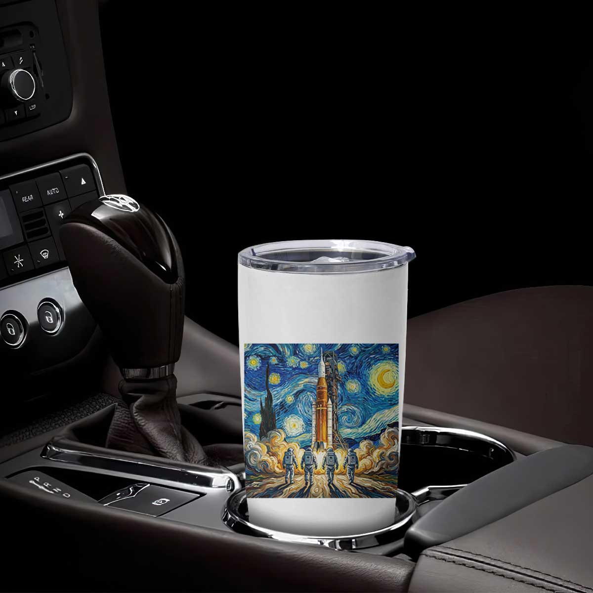 Lunar Mission Astronaut Starry Night Tumbler Cup Space Lover Gift TS12 Print Your Wear