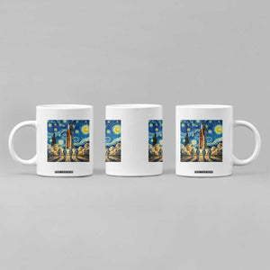 Lunar Mission Astronaut Starry Night Coffee Mug Space Lover Gift TS12 Print Your Wear