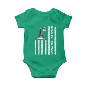 Patriotic American Pride Astronaut Lunar Mission Baby Onesie Back To The Moon TS12 Irish Green Print Your Wear