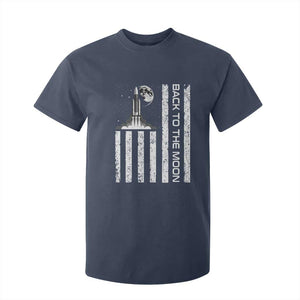 Patriotic American Pride Astronaut Lunar Mission T Shirt For Kid Back To The Moon TS12 Navy Print Your Wear
