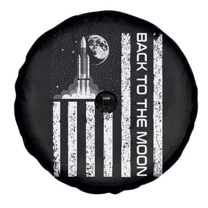 Patriotic American Pride Astronaut Lunar Mission Spare Tire Cover Back To The Moon TS12 Print Your Wear
