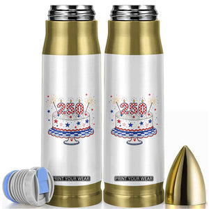 USA 250th Anniversary Birthday Cake Party Gift Bullet Tumbler