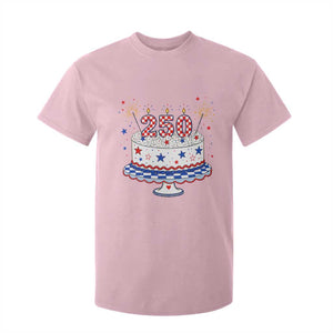 USA 250th Anniversary Birthday Cake Party Gift T Shirt For Kid