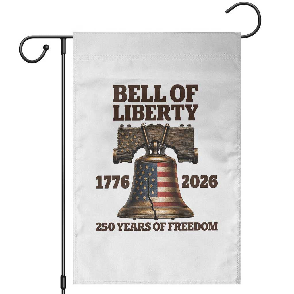 Liberty Bell 250th Anniversary Garden Flag American Pride Gift TS12 White Print Your Wear