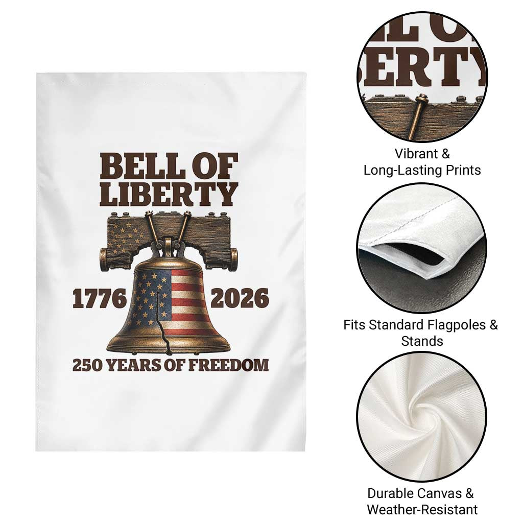 Liberty Bell 250th Anniversary Garden Flag American Pride Gift