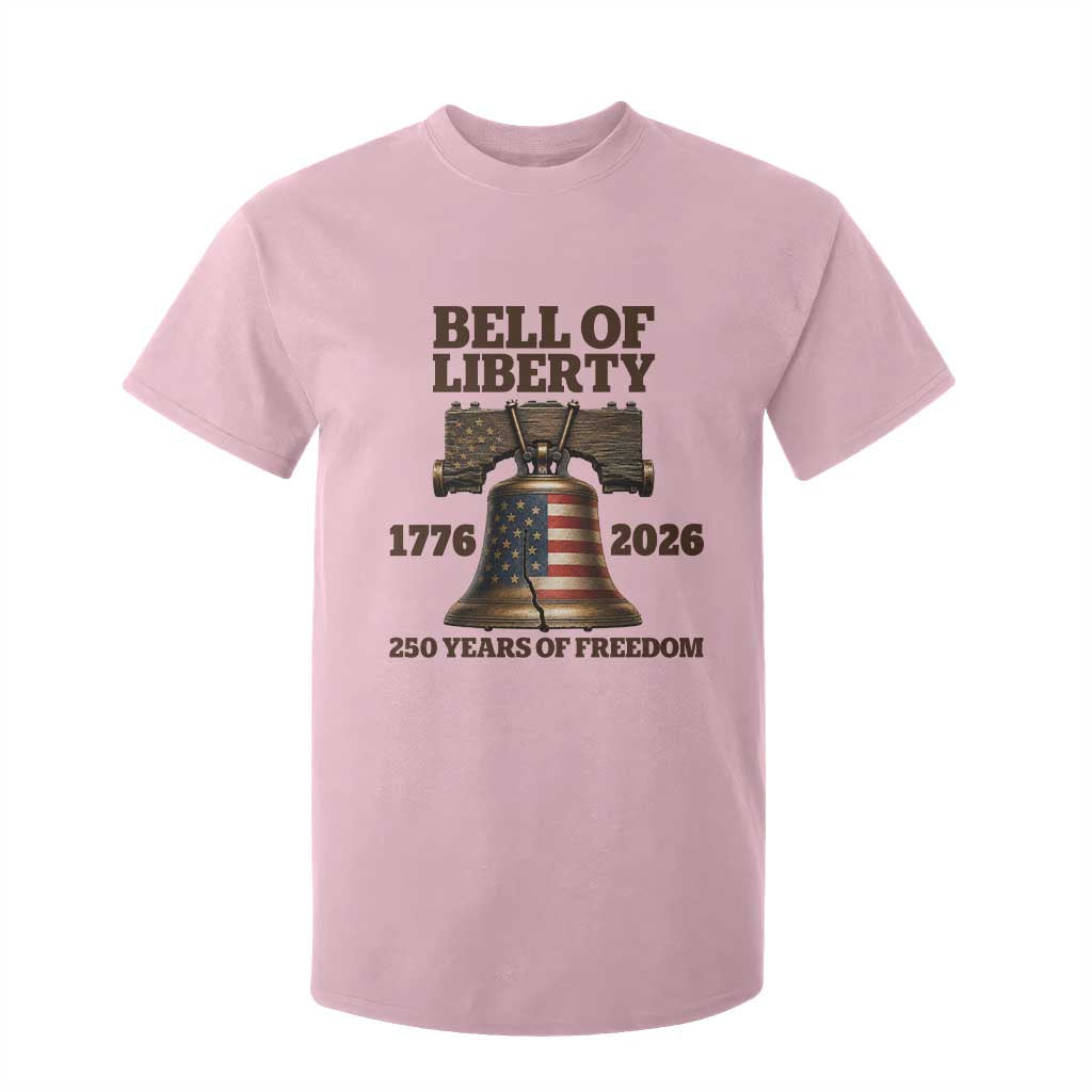 Liberty Bell 250th Anniversary T Shirt For Kid American Pride Gift TS12 Light Pink Print Your Wear