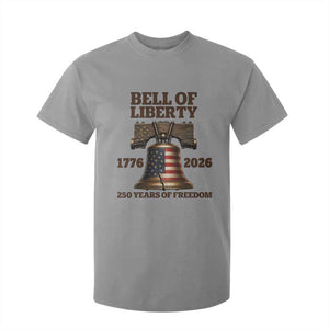 Liberty Bell 250th Anniversary T Shirt For Kid American Pride Gift TS12 Sport Gray Print Your Wear