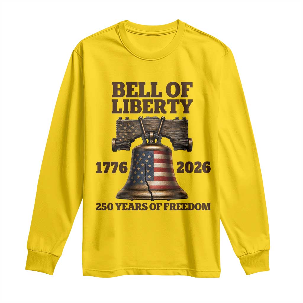 Liberty Bell 250th Anniversary Long Sleeve Shirt American Pride Gift