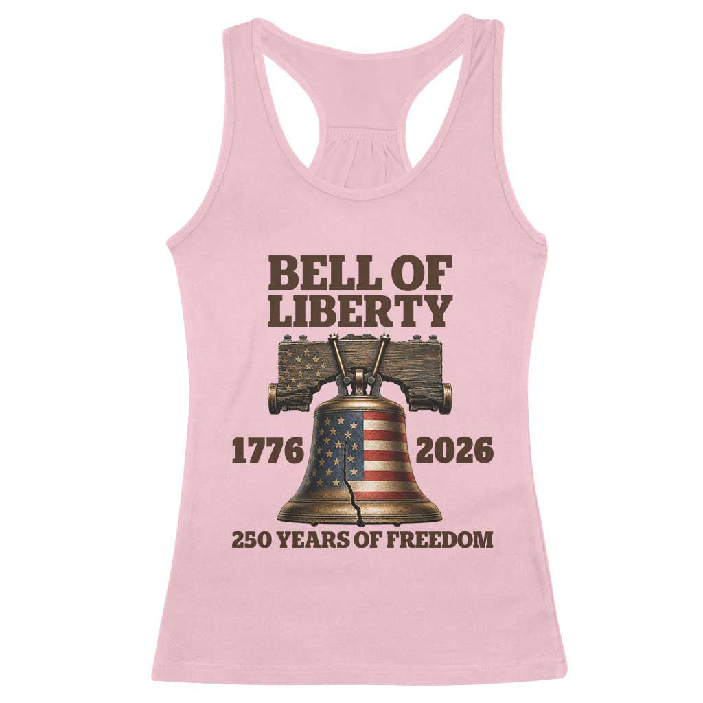 Liberty Bell 250th Anniversary Racerback Tank Top American Pride Gift