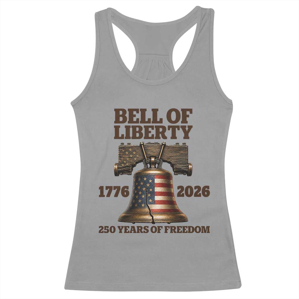 Liberty Bell 250th Anniversary Racerback Tank Top American Pride Gift