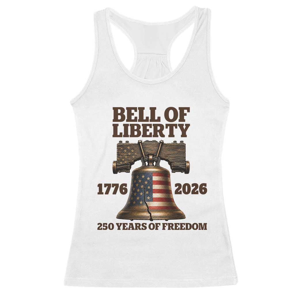 Liberty Bell 250th Anniversary Racerback Tank Top American Pride Gift