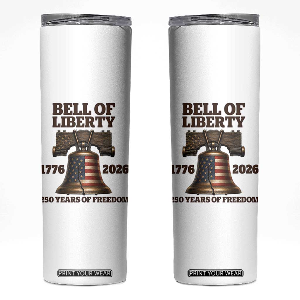 Liberty Bell 250th Anniversary Skinny Tumbler American Pride Gift
