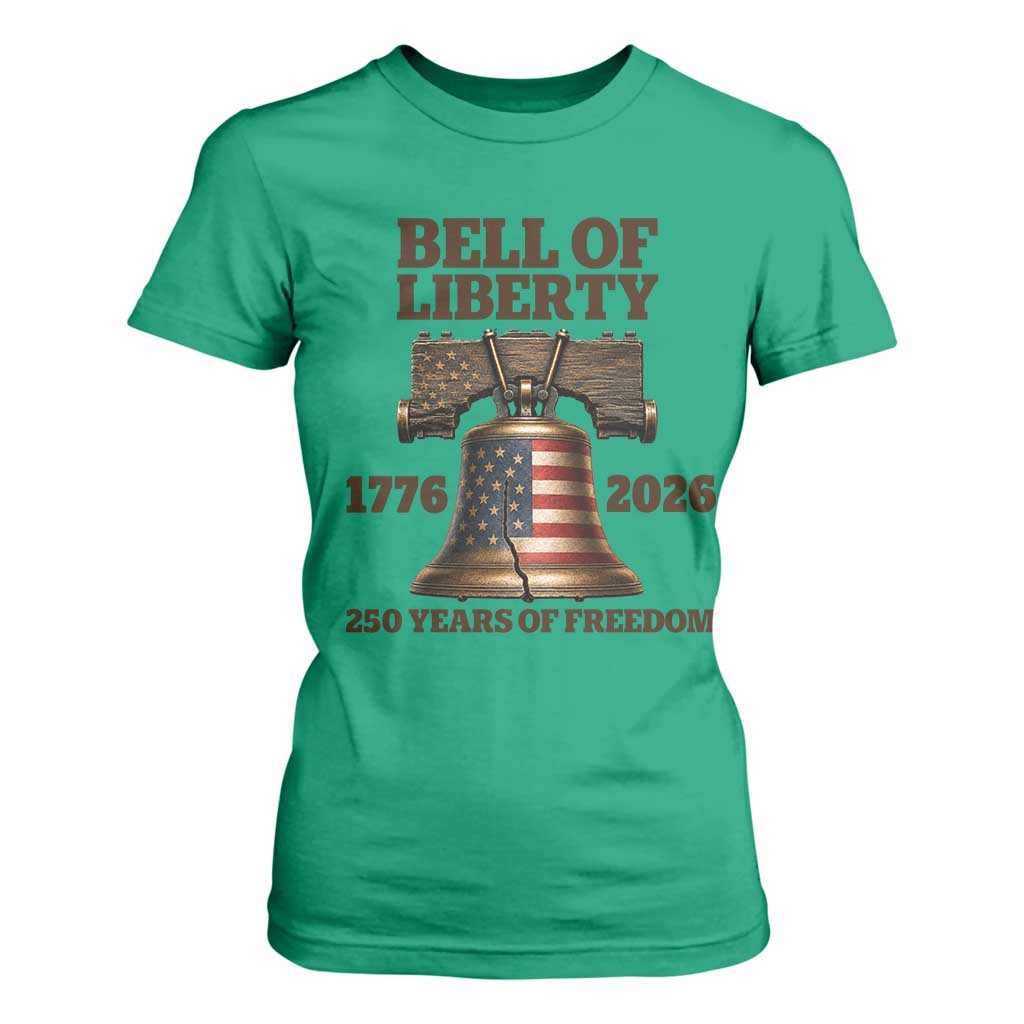 Liberty Bell 250th Anniversary T Shirt For Women American Pride Gift TS12 Irish Green Print Your Wear