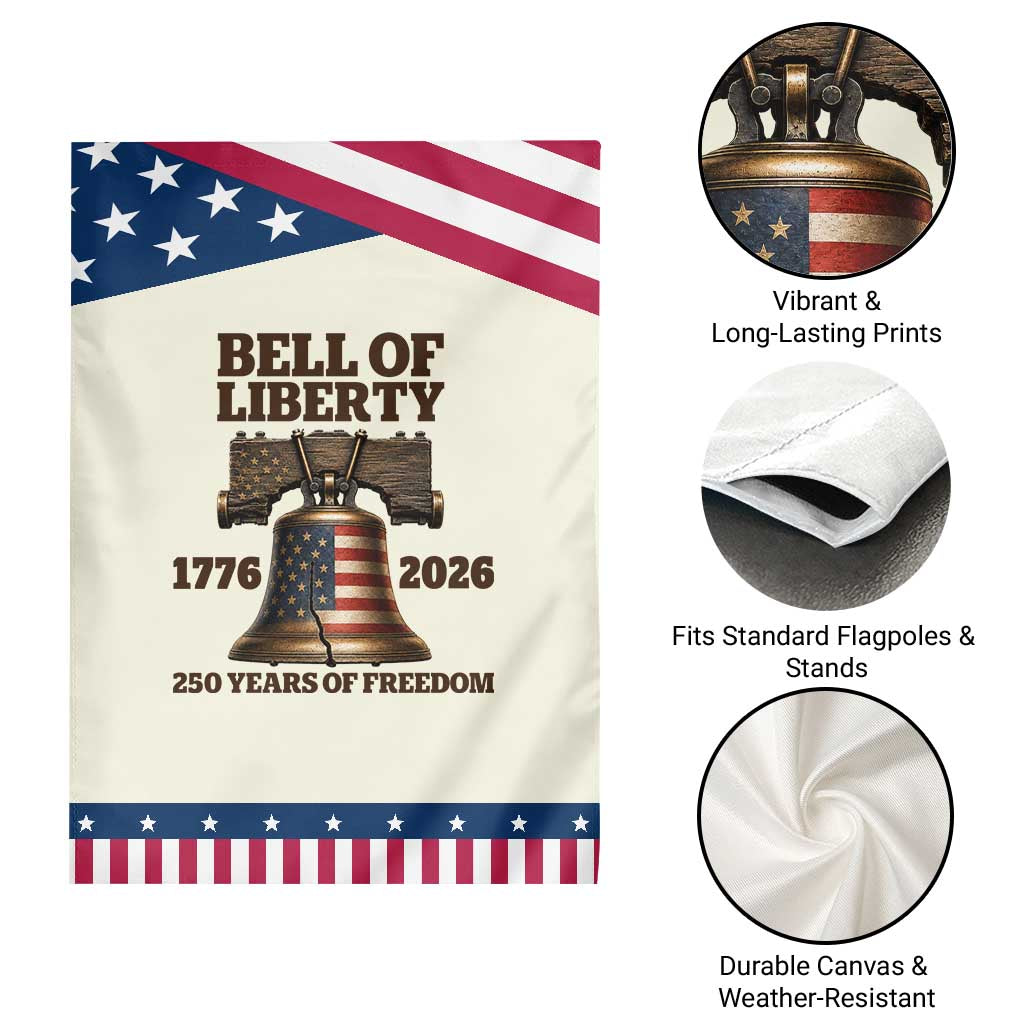 Liberty Bell 250th Anniversary Patriotic Garden Flag American Pride Gift TS12 Print Your Wear