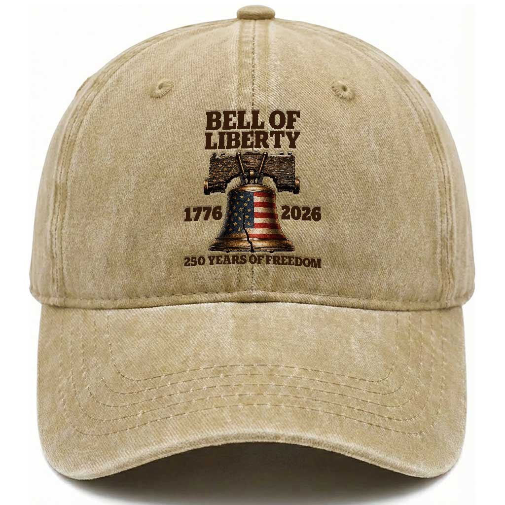 Liberty Bell 250th Anniversary Washed Cotton Baseball Cap American Pride Gift TS12 Print Your Wear