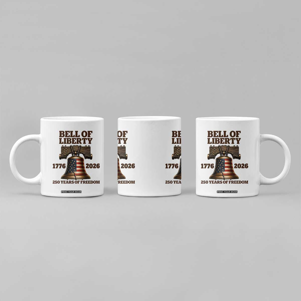 Liberty Bell 250th Anniversary Coffee Mug American Pride Gift