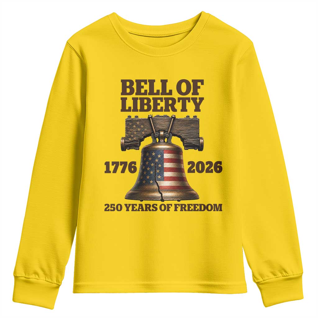 Liberty Bell 250th Anniversary Youth Sweatshirt American Pride Gift