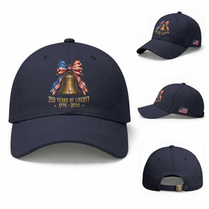250 Years Of Liberty Baseball Cap American Heritage Bell Graphic