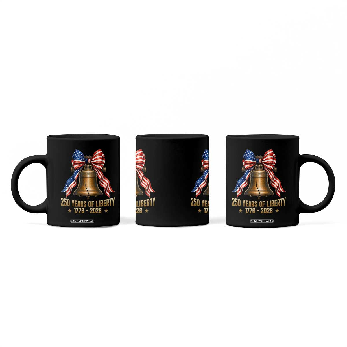 250 Years Of Liberty Coffee Mug American Heritage Bell Graphic