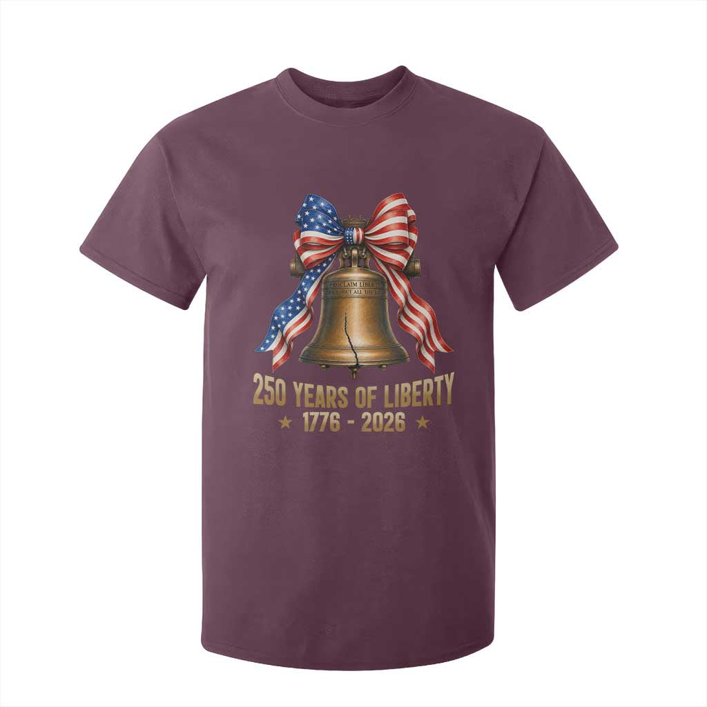 250 Years Of Liberty T Shirt For Kid American Heritage Bell Graphic