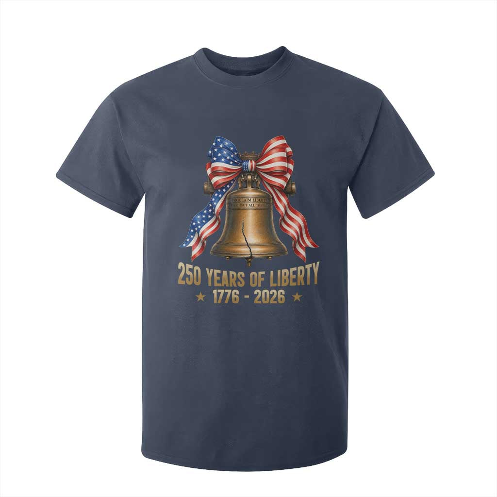250 Years Of Liberty T Shirt For Kid American Heritage Bell Graphic