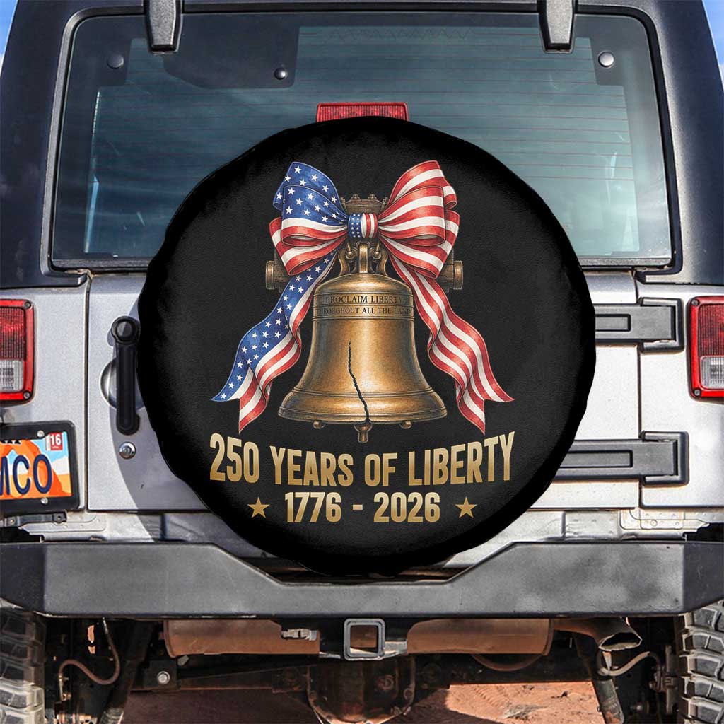 250 Years Of Liberty Spare Tire Cover American Heritage Bell Graphic