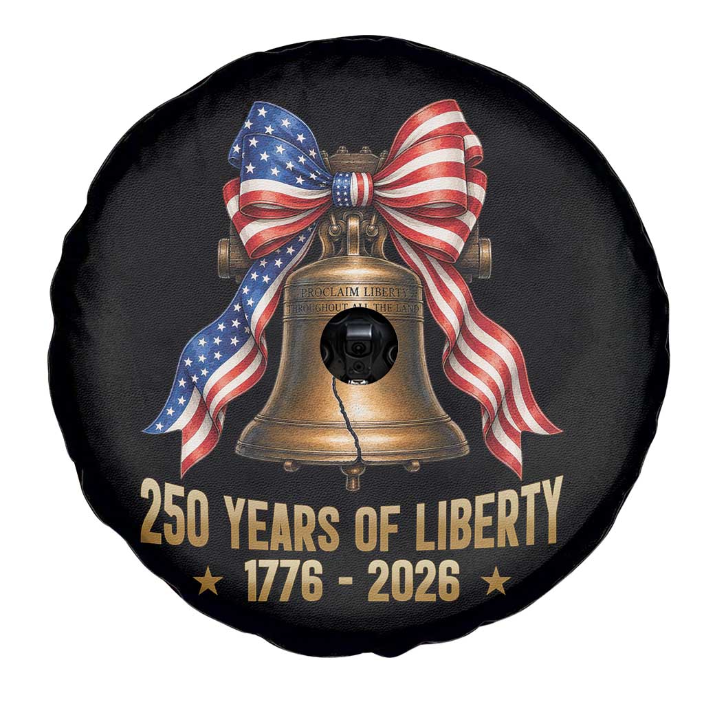250 Years Of Liberty Spare Tire Cover American Heritage Bell Graphic