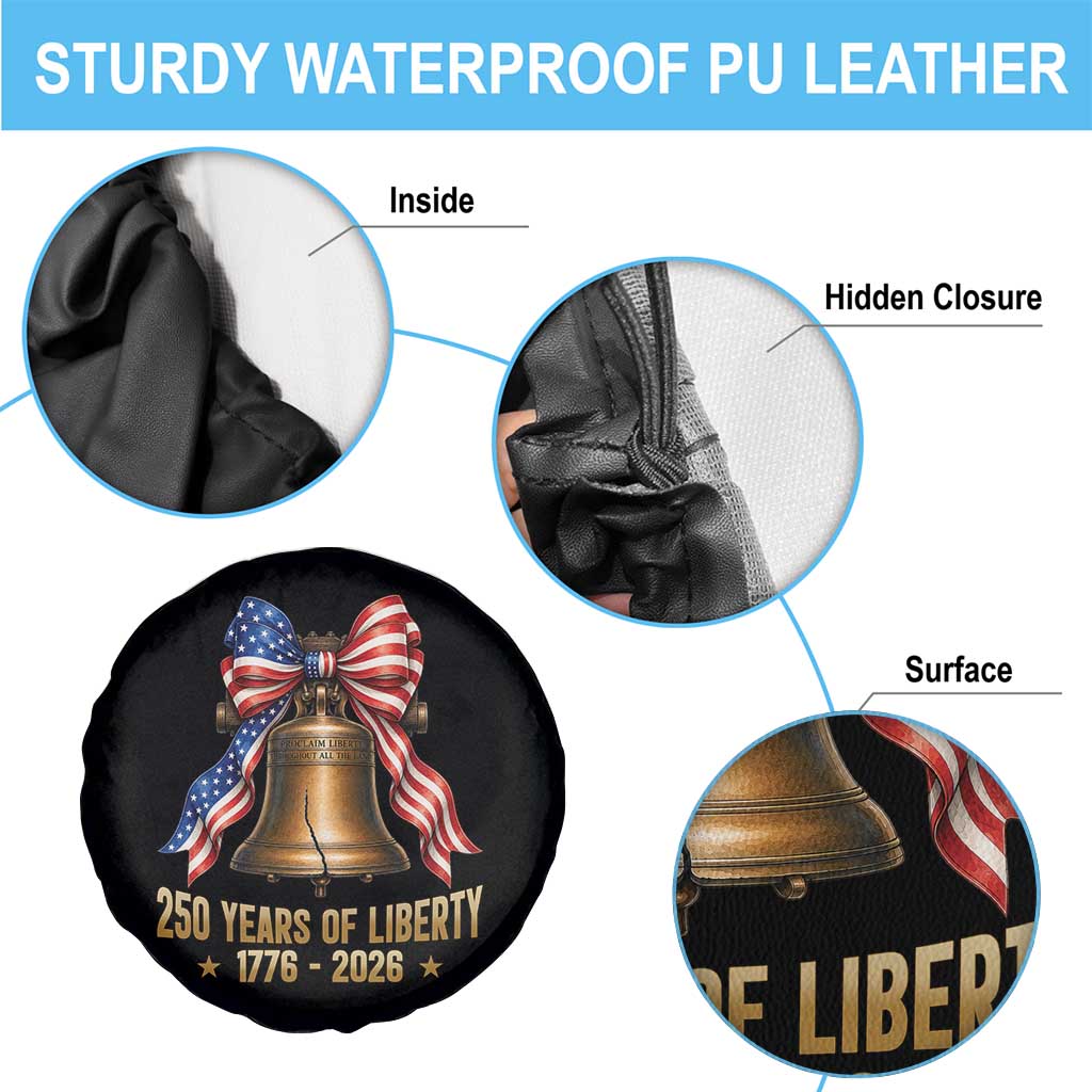 250 Years Of Liberty Spare Tire Cover American Heritage Bell Graphic