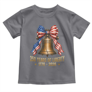250 Years Of Liberty Toddler T Shirt American Heritage Bell Graphic
