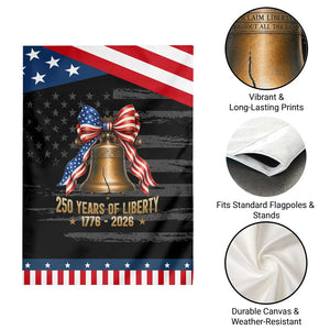 250 Years Of Liberty Patriotic Garden Flag American Heritage Bell Graphic