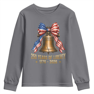 250 Years Of Liberty Youth Sweatshirt American Heritage Bell Graphic