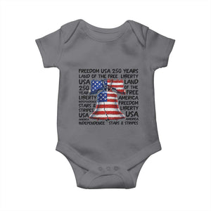 250 Years Of Freedom Baby Onesie Red White Blue Liberty Bell