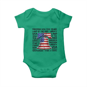 250 Years Of Freedom Baby Onesie Red White Blue Liberty Bell
