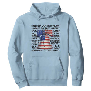 250 Years Of Freedom Hoodie Red White Blue Liberty Bell