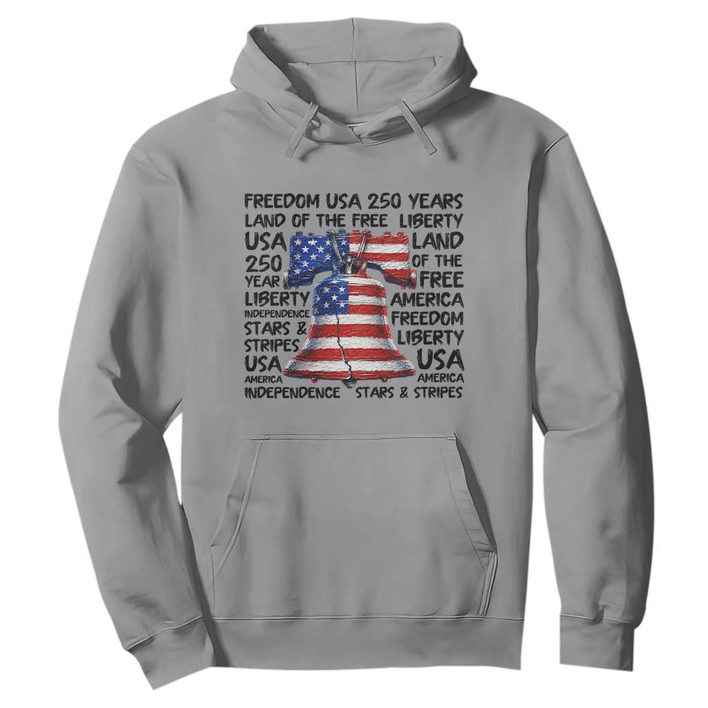 250 Years Of Freedom Hoodie Red White Blue Liberty Bell