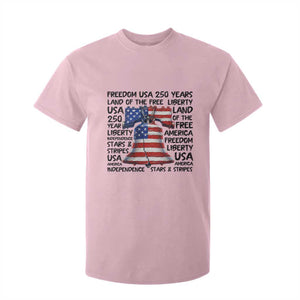 250 Years Of Freedom T Shirt For Kid Red White Blue Liberty Bell