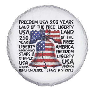 250 Years Of Freedom Spare Tire Cover Red White Blue Liberty Bell