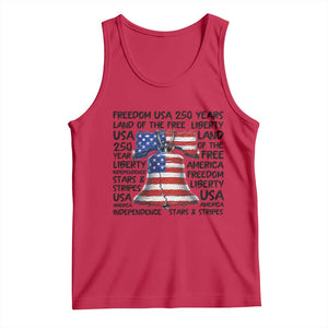 250 Years Of Freedom Tank Top Red White Blue Liberty Bell