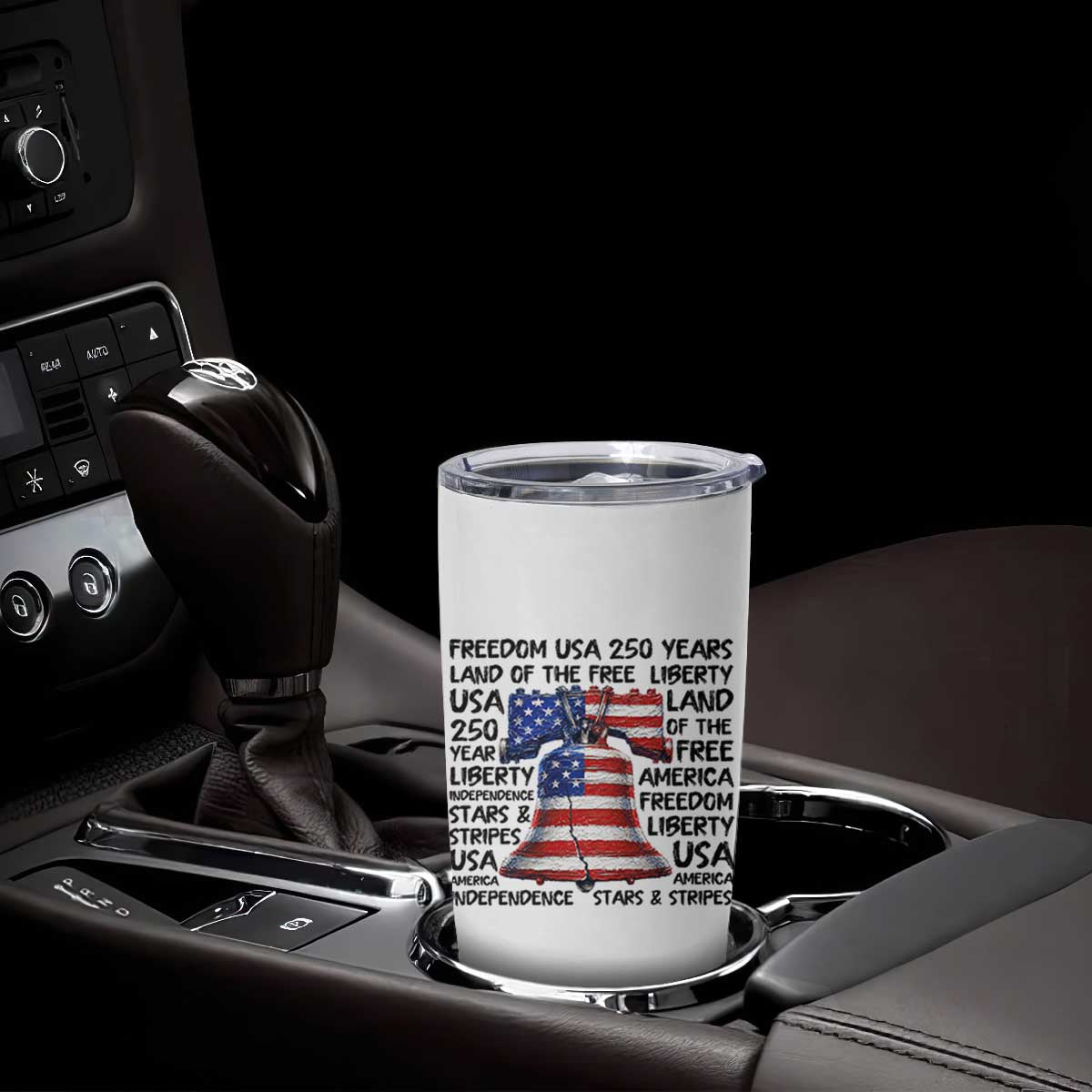 250 Years Of Freedom Tumbler Cup Red White Blue Liberty Bell