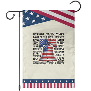 250 Years Of Freedom Patriotic Garden Flag Red White Blue Liberty Bell