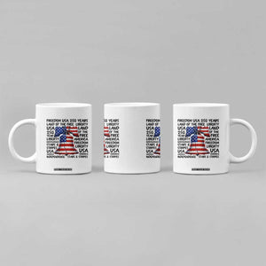 250 Years Of Freedom Coffee Mug Red White Blue Liberty Bell